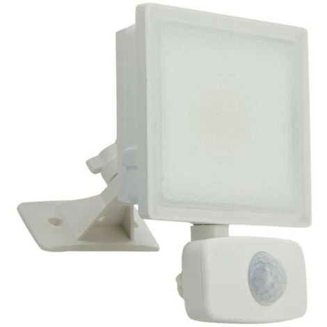XANLITE - Projecteur LED Mural Blanc, Détecteur De Mouvement Inclus, 20 W, 1600 Lumens - PR20WMDB 1 XANLITE - Projecteur LED Mural Blanc, Détecteur De Mouvement Inclus, 20 W, 1600 Lumens - PR20WMDB
