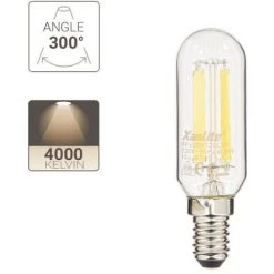 XANLITE - Ampoule à Filament LED T26, Culot E14, Conso. 6,5W, Blanc Neutre, Spéciale Hotte Et Frigo - RFV806T26CW -XANLITE Soldes 47378832 3