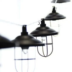 XANLITE - Guirlande Solaire Industrielle 5m IP44 - 10 Boules - Métal - Noir - GRL5INDUS -XANLITE Soldes 47378843 5