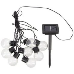 XANLITE - Guirlande Solaire Guinguette 5m IP44 - 8 Ampoules - RVB - GRL5GUINRVB