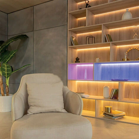 XANLITE - Ruban Lumineux LED à Piles (incluses) - 1 Mètre - RVB - LSAK1PIRVB 3 XANLITE - Ruban Lumineux LED à Piles (incluses) - 1 Mètre - RVB - LSAK1PIRVB – Image 3