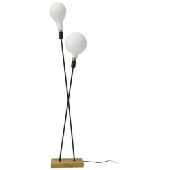 XANLITE - Lampadaire Twinsy Bambou Et Métal Noir Xanlite Déco - XDLTWINSYWB -XANLITE Soldes 63861601 4