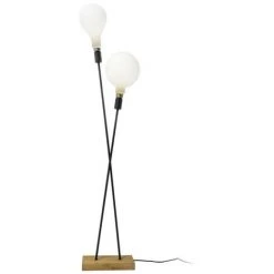 XANLITE - Lampadaire Twinsy Bambou Et Métal Noir Xanlite Déco - XDLTWINSYWB -XANLITE Soldes 63861601 5