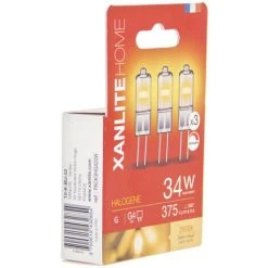 XANLITE - Lot De 3 Ampoules Halogènes Culot G4, 375 Lumens, 2900 Kelvins, Blanc Chaud, Dimmable - PACK3HG420W -XANLITE Soldes 64569505 3