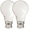 XANLITE - Lot De 2 Ampoules Filament LED A60 Opaque, Culot B22, 806 Lumens, équivalence 60 W, 4000 Kelvins, Blanc Neutre - PACK2RFB806GOCW