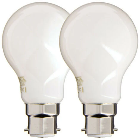 XANLITE - Lot De 2 Ampoules Filament LED A60 Opaque, Culot B22, 806 Lumens, équivalence 60 W, 4000 Kelvins, Blanc Neutre - PACK2RFB806GOCW 1 XANLITE - Lot De 2 Ampoules Filament LED A60 Opaque, Culot B22, 806 Lumens, équivalence 60 W, 4000 Kelvins, Blanc Neutre - PACK2RFB806GOCW