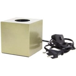 XANLITE - Lampe à Poser Cube En Métal Couleur Laiton, Compatible Culot E27, IP20, 60W Puissance Max - XDLAPCUBIKML -XANLITE Soldes 64569522 4