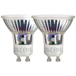 XANLITE - Lot De 2 Ampoules SMD LED, Culot GU10, 520 Lumens, équivalence 75W, 2700 Kelvins, Blanc Chaud - PACK2VG75S