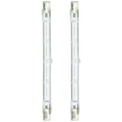 XANLITE - Lot De 2 Ampoules Halogènes Culot R7S, 118mm, 2200 Lumens, équivalence 138 W, 2900 Kelvins, Dimmable - PACK2HR7S118118W