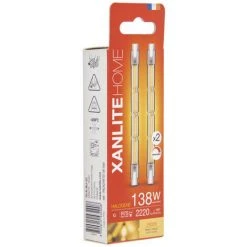 XANLITE - Lot De 2 Ampoules Halogènes Culot R7S, 118mm, 2200 Lumens, équivalence 138 W, 2900 Kelvins, Dimmable - PACK2HR7S118118W 6 XANLITE - Lot De 2 Ampoules Halogènes Culot R7S, 118mm, 2200 Lumens, équivalence 138 W, 2900 Kelvins, Dimmable - PACK2HR7S118118W -XANLITE Soldes 64569529 3