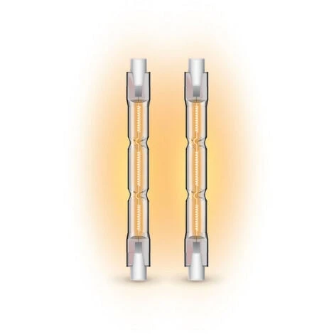 XANLITE - Lot De 2 Ampoules Halogènes Culot R7S, 78mm, 2216 Lumens, 2900 Kelvins, Blanc Chaud Dimmable - PACK2HR7S78118W 1 XANLITE - Lot De 2 Ampoules Halogènes Culot R7S, 78mm, 2216 Lumens, 2900 Kelvins, Blanc Chaud Dimmable - PACK2HR7S78118W