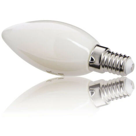 XANLITE - Lot De 2 Ampoules Filament LED Flamme Opaque, Culot E14, 470 Lumens, équivalence 40W, 2700 Kelvins, Blanc Chaud - PACK2RFV470FO 2 XANLITE - Lot De 2 Ampoules Filament LED Flamme Opaque, Culot E14, 470 Lumens, équivalence 40W, 2700 Kelvins, Blanc Chaud - PACK2RFV470FO – Image 2
