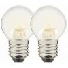 XANLITE - Lot De 2 Ampoules Filament LED P45 Opaque, Culot E27, 806 Lumens, Conso. 9W (eq. 60W), 4000K, Blanc Neutre - PACK2RFE806POCW