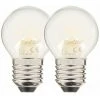 XANLITE - Lot De 2 Ampoules Filament LED P45 Opaque, Culot E27, 806 Lumens, Conso. 9W (eq. 60W), 2700K, Blanc Chaud - PACK2RFE806PO