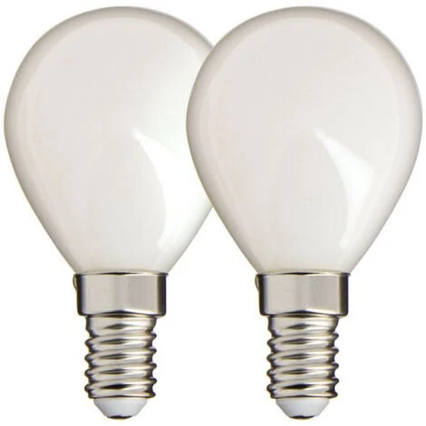 XANLITE - Lot De 2 Ampoules Filament LED P45 Opaque, Culot E14, 470 Lumens, équivalence 40W, 4000 Kelvins, Blanc Neutre - PACK2RFV470POCW 1 XANLITE - Lot De 2 Ampoules Filament LED P45 Opaque, Culot E14, 470 Lumens, équivalence 40W, 4000 Kelvins, Blanc Neutre - PACK2RFV470POCW