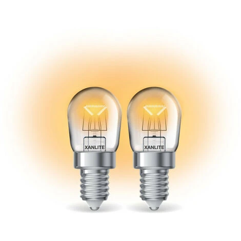 XANLITE - Lot De 2 Ampoules Halogènes Four, Culot E14, 80 Lumens, équivalence15W, 2200 Kelvins, Dimmable - PACK2HO15W 2 XANLITE - Lot De 2 Ampoules Halogènes Four, Culot E14, 80 Lumens, équivalence15W, 2200 Kelvins, Dimmable - PACK2HO15W – Image 2