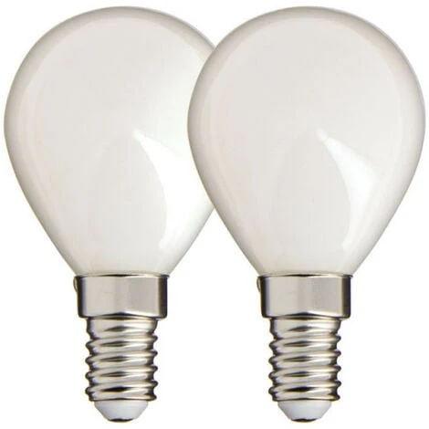 XANLITE - Lot De 2 Ampoules Filament LED P45 Opaque, Culot E14, 470 Lumens, équivalence 40W, 2700 Kelvins, Blanc Chaud - PACK2RFV470PO 1 XANLITE - Lot De 2 Ampoules Filament LED P45 Opaque, Culot E14, 470 Lumens, équivalence 40W, 2700 Kelvins, Blanc Chaud - PACK2RFV470PO