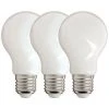 XANLITE - Lot De 3 Ampoules Filament LED A60 Opaque, Culot E27, 806 Lumens, équivalence 60W, 2700 Kelvins, Blanc Chaud - PACK3RFE806GO