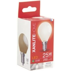 XANLITE - Ampoule Filament LED Opaque, Culot E14, 250 Lumens, Conso. 4W (eq. 25W), 4000K, Blanc Neutre - RFV250POCW -XANLITE Soldes 67701135 5
