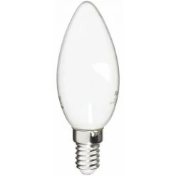 XANLITE - Ampoule Filament LED Flamme Opaque, Culot E14, 250 Lumens, Conso. 4 W (eq. 25 W), 4000K, Blanc Neutre - RFV250FOCW