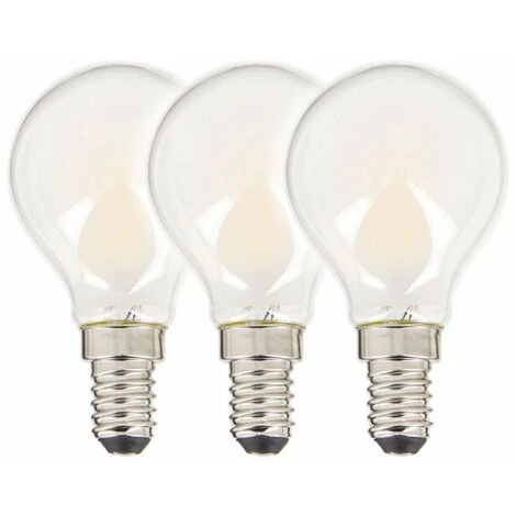 XANLITE - Lot De 3 Ampoules Filament LED P45 Opaque, Culot E14, 470 Lumens, équivalence 40W, 2700 Kelvins, Blanc Chaud - PACK3RFV470PO 1 XANLITE - Lot De 3 Ampoules Filament LED P45 Opaque, Culot E14, 470 Lumens, équivalence 40W, 2700 Kelvins, Blanc Chaud - PACK3RFV470PO