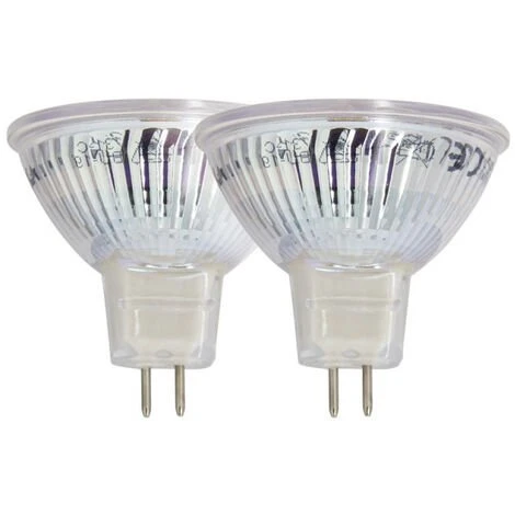 XANLITE - Lot De 2 Ampoules SMD LED Spot MR16, Culot GU5.3, 345 Lumens, Conso. 5W (eq. 35W), 4000K, Blanc Neutre - PACK2VM35SCW 1 XANLITE - Lot De 2 Ampoules SMD LED Spot MR16, Culot GU5.3, 345 Lumens, Conso. 5W (eq. 35W), 4000K, Blanc Neutre - PACK2VM35SCW