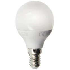 XANLITE - Lot De 5 Ampoules SMD LED P45 Opaque, Culot E14, 470 Lumens, Conso. 5,3 W (eq. 40W), 2700K, Blanc Chaud - PACK5EV470P -XANLITE Soldes 69018045 5