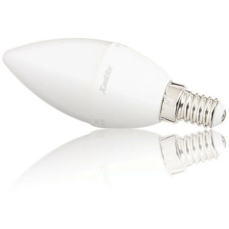XANLITE - Ampoule LED Flamme, Culot E14, 5,3W Cons. (40W Eq.), Lumière Blanc Chaud - EV470F 3 XANLITE - Ampoule LED Flamme, Culot E14, 5,3W Cons. (40W Eq.), Lumière Blanc Chaud - EV470F – Image 3