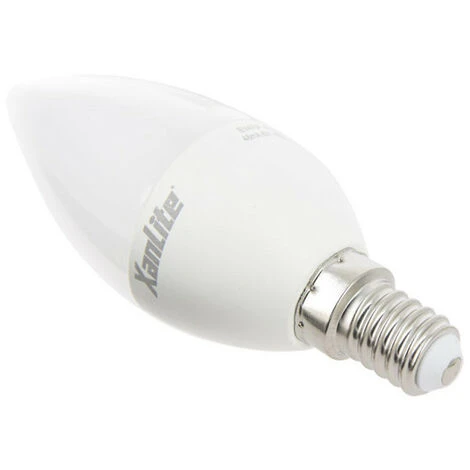 XANLITE - Ampoule LED Flamme, Culot E14, 5,3W Cons. (40W Eq.), Lumière Blanc Chaud - EV470F 4 XANLITE - Ampoule LED Flamme, Culot E14, 5,3W Cons. (40W Eq.), Lumière Blanc Chaud - EV470F – Image 4