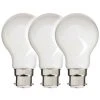 XANLITE - Lot De 3 Ampoules Filament LED A60 Opaque, Culot B22, 806 Lumens, équivalence 60W, 4000 Kelvins, Blanc Neutre - PACK3RFB806GOCW