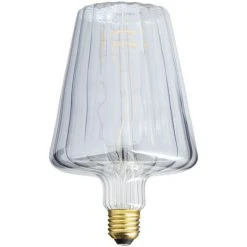 XANLITE - Ampoule Filament LED Déco Verre Ciselé Cône, Culot E27, 300 Lumens, Blanc Chaud - RFDE240COSTR